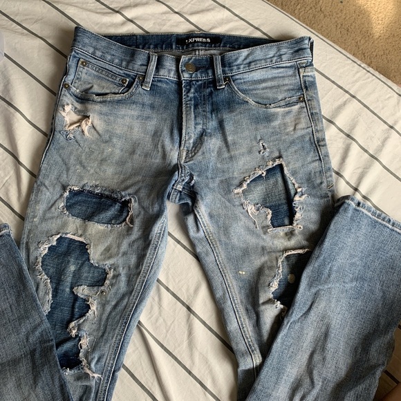Men’s ripped express jeans - Picture 2 of 4